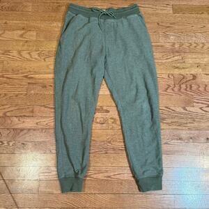 Free Planet Mens Joggers Green Organic Cotton Blend Size M Sweatpants
